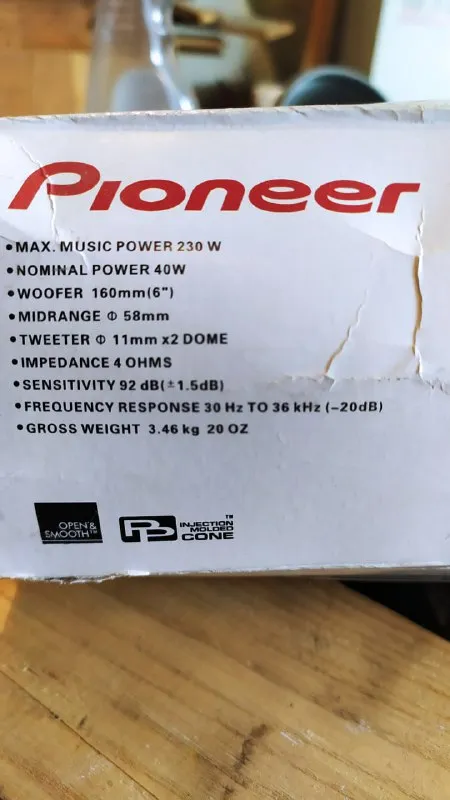 Описание:
Автомобильная акустика. Pioneer ts-a1660f. Размер 160мм. В работе была очень мало. Состояние отличное.

Цена: 1300 руб.

📲 Tg: 37686
📞🇷🇺Звоните: +79493373147

Барахолка днр - фотография - 4