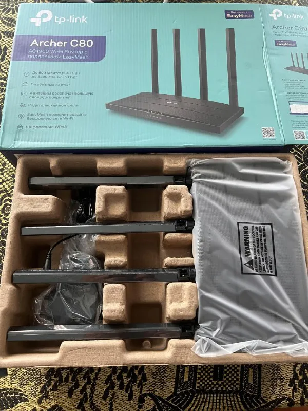 Описание:
Продам
Tp-link archer c80 – двухдиапазонный гигабитный wi-fi роутер ac1900 с поддержкой mesh и mu-mimo
Цена: 3000 руб.
📲 Tg: олег
📞🇷🇺Звоните: +79493130629
Барахолка днр - фотография - 1