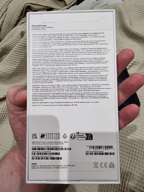 Описание:
Продаю свой iphone 14 pro max в отличном состоянии. Телефон использовался бережно, на корпусе и экране нет дефектов или царапин. Цвет — черный. В комплекте идет оригинальный провод для зарядки. Пользовался очень редко
Состояние акб: 100%. Диагональ экрана составляет 6 дюймов, что делает его удобным для использования одной рукой. Поддерживается функция бесконтактной оплаты. Чехол в подарок на экране стекло.

Цена: 56000 руб.

📲 Tg: 😈 sukuna
📞🇷🇺Звоните: +79493336740

Барахолка днр - фотография - 2