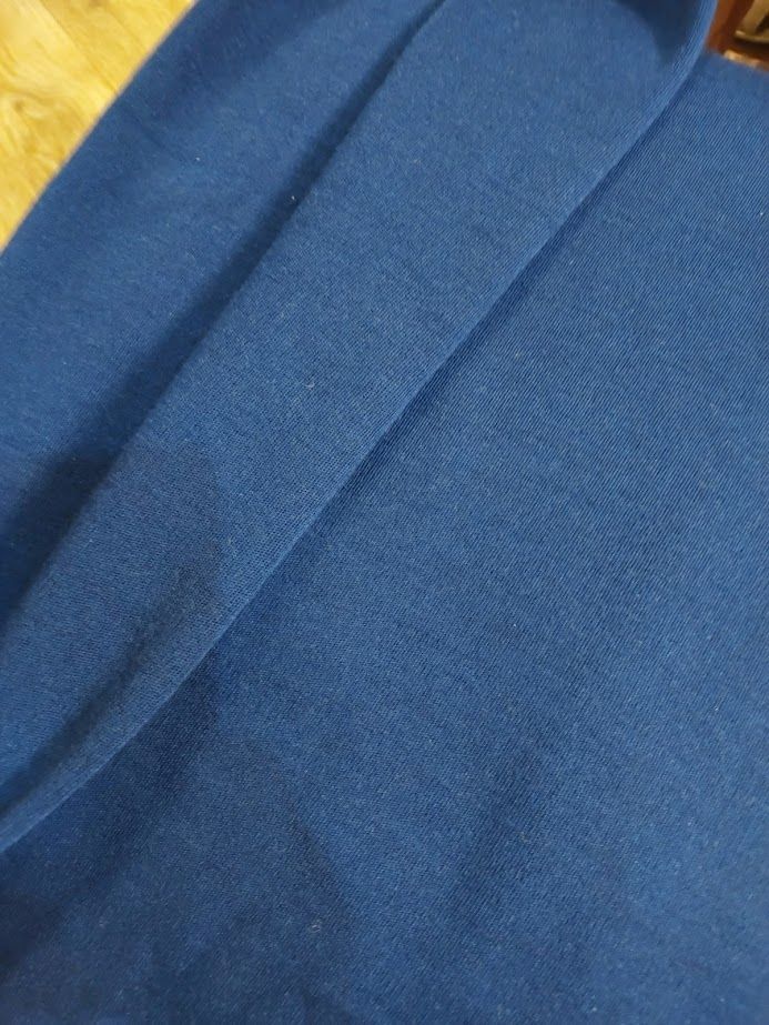 Трикотажное костюмное полотно (чулок 1,90м*2,50 м). Синий цвет. Цена 600руб. +797495308749 - фотография - 3