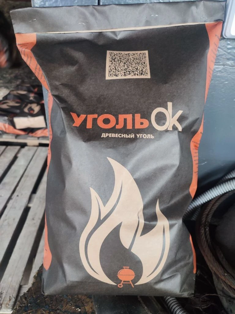 Уголь древесный для мангалов и bbq. Дрова дубовые в сетках. Розжиг. Уголь в картонных коробках. Бесплатная доставка на склад покупателя. Телефон для заказов +7(949) 502-022-0 - фотография - 4