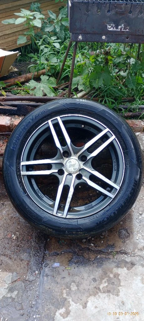 Продам летнюю шину на титане 1шт. 205/55 r16 91h 5000 руб. мариуполь +7 949 861-45-82 - фотография